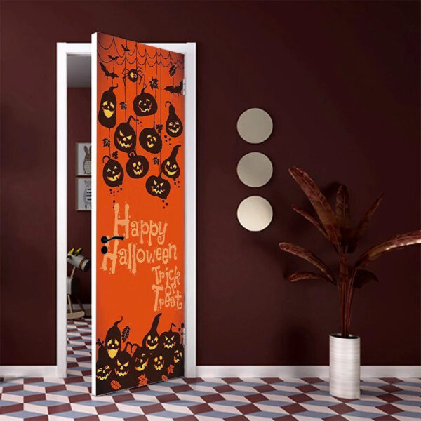 Gearhuman 3D Trick Or Treat Happy Halloween Custom Door Stickers GV230910 Door Stickers