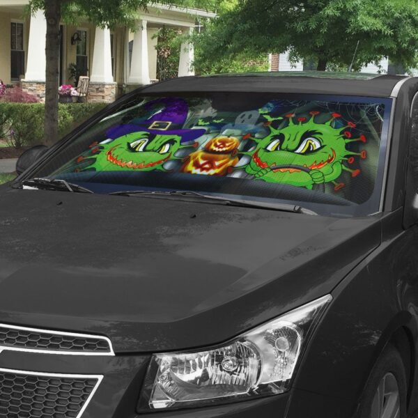 Gearhuman 3D Angry Virus Halloween Custom Car Auto Sunshade GV10095 Auto Sunshade