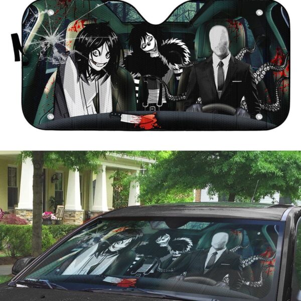 Gearhuman 3D Creepypasta Custom Car Auto Sunshade GW21094 Auto Sunshade