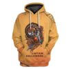 Gearhuman 3D Captain Halloween Custom Hoodie Apparel GJ02102 3D Apparel Hoodie S