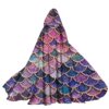 Gearhumans 3D The Most Pink Sparkle Mermaid Tail In The Ocean Custom Hooded Cloak