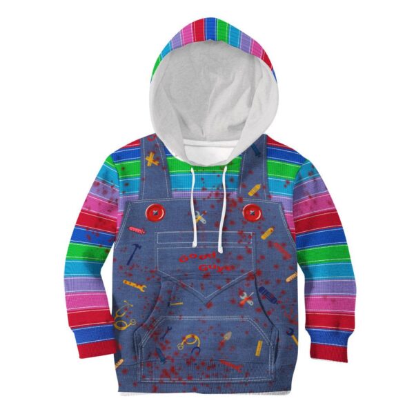 Gearhumans 3D Chucky Childs Play Custom Kid Hoodie