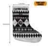 Gearhumans 3D Black Mighty Morphin Power Ranger Ugly Custom Name Christmas Socks