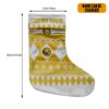 Gearhumans 3D Yellow Mighty Morphin Power Ranger Ugly Custom Name Christmas Socks