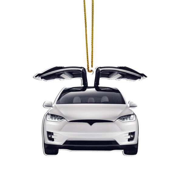 Gearhumans 3D Tesla Model S Christmas Custom Ornament