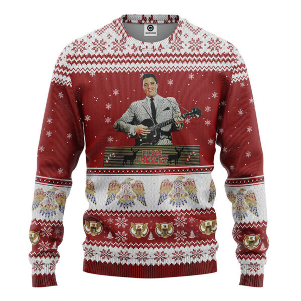 Gearhumans 3D ELV PRL Christmas Custom Ugly Long sleeve