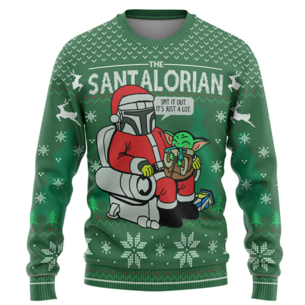 Gearhumans 3D The Santalorian Christmas Custom Ugly Sweater