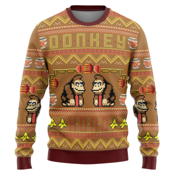 Gearhumans 3D Super Mario Donkey Kong Custom Ugly Sweater