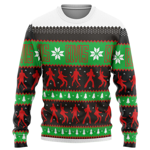 Gearhumans 3D ELV PRL Dancing Christmas Custom Ugly Long sleeve