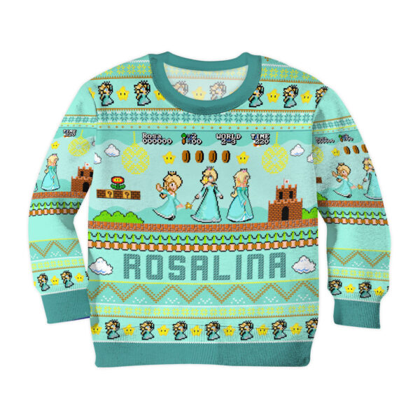 Gearhumans 3D Super Mario Rosalina Custom Kid Ugly Long sleeve