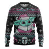 Gearhumans 3D SW Yoda Baby Ugly Christmas Custom Ugly Sweater