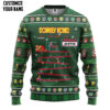 Gearhumans 3D Ugly Donkey Kong Christmas Custom Name Ugly Sweater