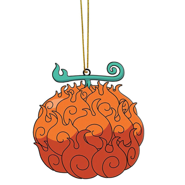 Gearhumans 3D Devil Fruits Mera Mera no Mi Ace Sabo Custom Ornament