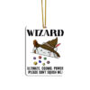 Gearhumans 3D DnD Wizard Custom Ornament