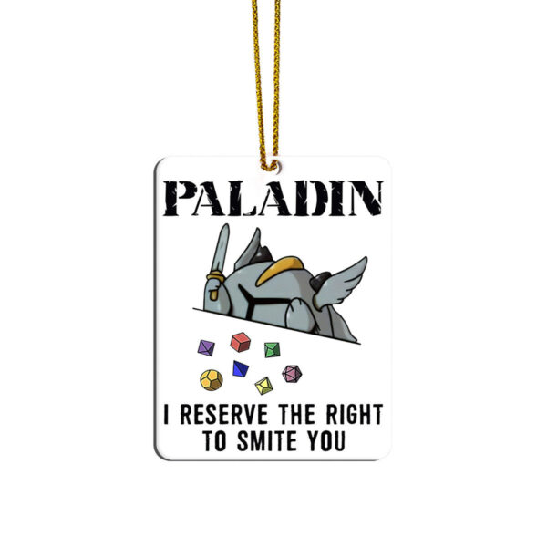 Gearhumans 3D DnD Paladin Custom Ornament