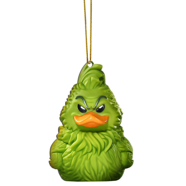 Gearhumans 3D Dr. Seuss The Grinch Cosplaying Duck Custom Ornament