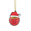 Gearhumans 3D Christmas Santa Hat Raspberry Fruit Christmas Custom Ornament