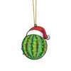 Gearhumans 3D Christmas Santa Hat Watermelon Fruit Christmas Custom Ornament