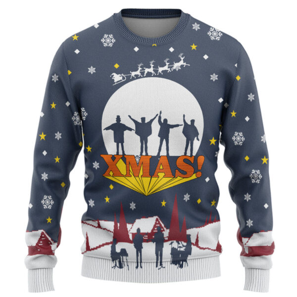 Gearhumans 3D The B Ugly Christmas Custom Ugly Long sleeve