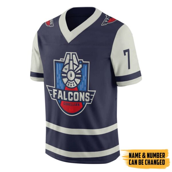 Gearhumans 3D SW Falcons Custom Name Custom Number Jersey