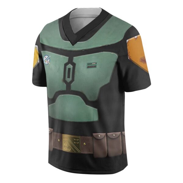 Gearhumans 3D Boba Fett In The Black Mandu Hockey Version Custom Jersey