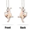 Gearhumans 3D Yoga Golden Labrador One Arm Handstand Custom Car Hanging