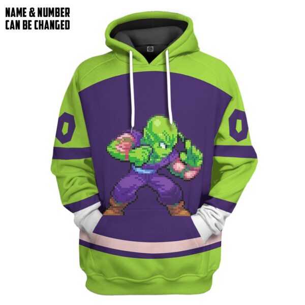 Gearhumans 3D DBZ Piccolo Custom Name Custom Number Tshirt Hoodie Apparel