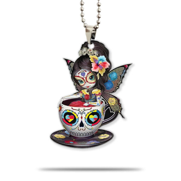 Alternative view of Gearhumans 3D Autism Awareness Girl Custom Car Hanging