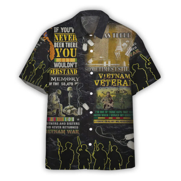 Gearhumans 3D Vietnam Veteran Custom Hawaiian Shirt