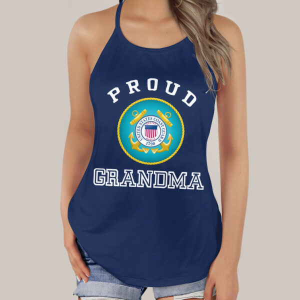 Gearhumans 3D US Coast Guard Custom Cross Tank Top