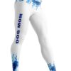 Gearhumans 3D Blue Sparkle Mother Day Dog Mom Custom Legging