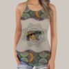 Gearhumans 3D Bear Grandma Mandala Custom Crop Cross Tank Top