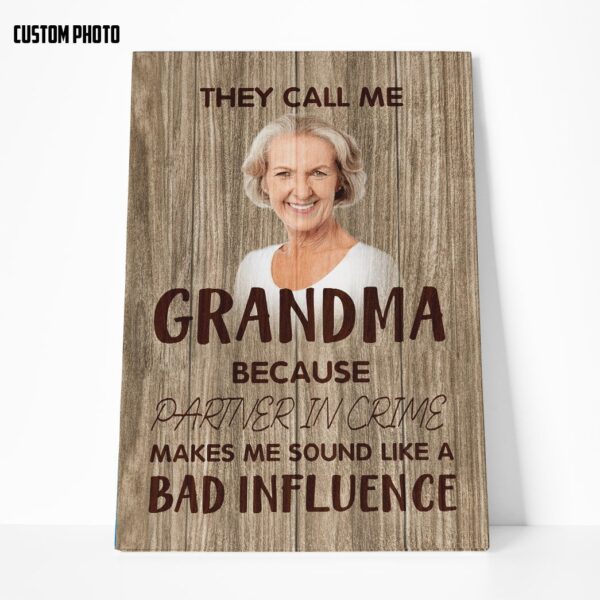 Gearhumans 3D They Call Me Grandma Custom Photo Canvas
