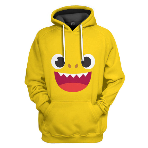 Gearhumans 3D Baby Shark Family Custom Tshirt Hoodie Apparel