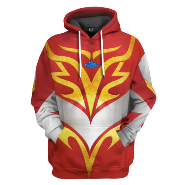 Gearhuman 3D Ultraman Mebius V2 Cosplay Custom Tshirt Hoodie Apparel