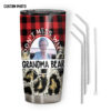 Gearhumans 3D You Dont Mess With Grandma Bear Custom Photo Tumbler