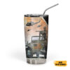 Gearhumans 3D Veterans Army Gift Memorial Day Custom Name Tumbler