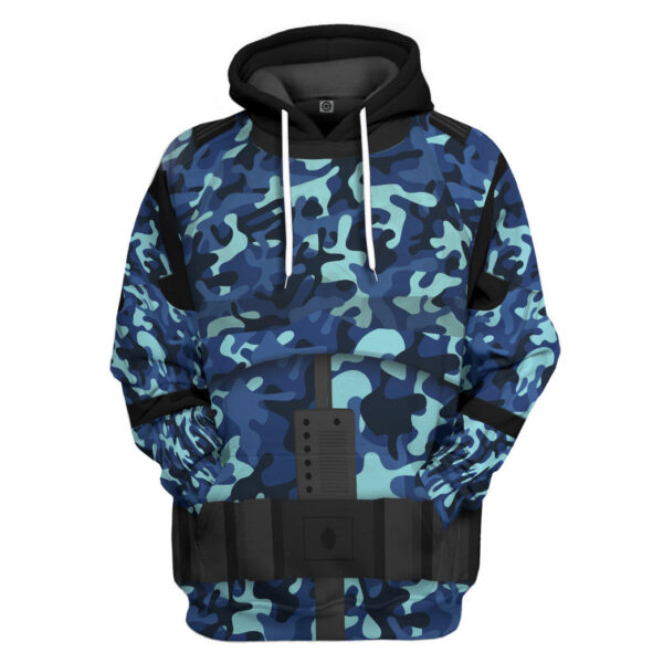 Gearhumans 3D Stormstrooper x US Navy Custom Hoodie Tshirt Apparel
