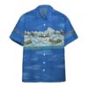 Gearhumans 3D Blue Aircrafts Custom Hawaii Shirt