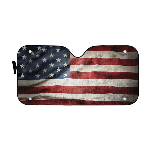 Gearhumans 3D American Flag Auto Sunshade