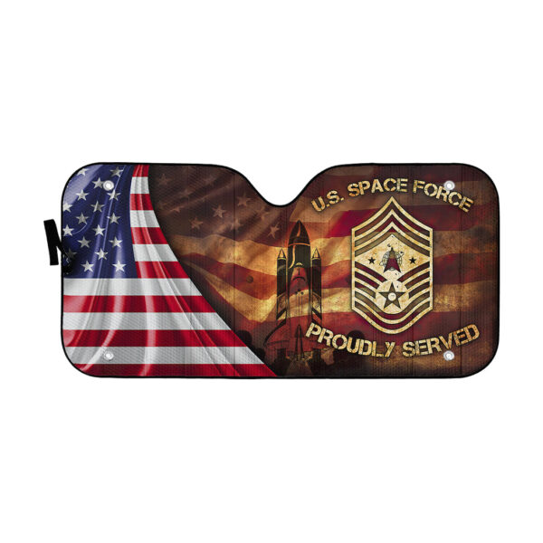 Gearhumans 3D US Space Force Auto Sun Shade