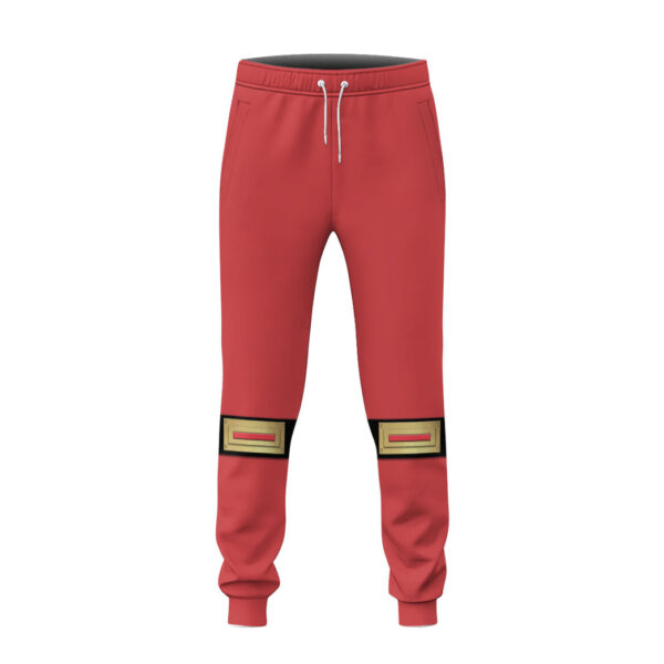 Gearhumans 3D The Red Wind Rangers Ninja Storm Custom Sweatpants