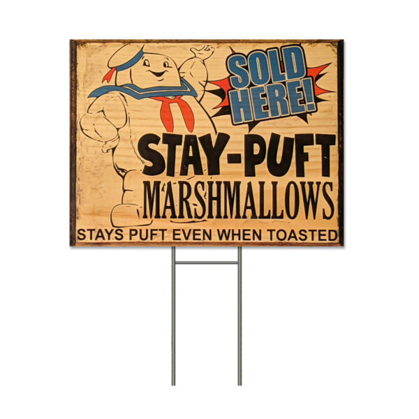 Gearhumans 3D Stay Puft Marshmallows Custom Yard Sign