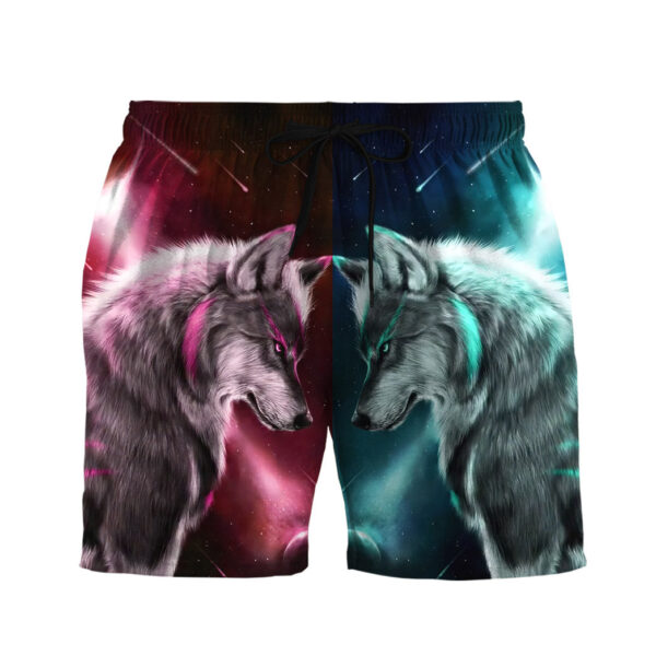 Gearhumans 3D Wolf Spirit Custom Men Short