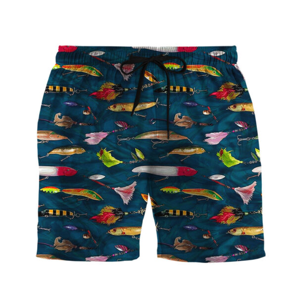 Gearhumans 3D Fishing Lures Custom Men Shorts