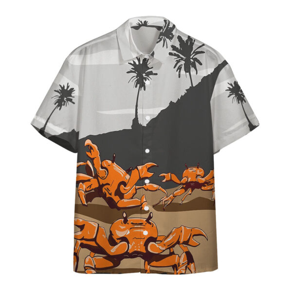 Gearhumans 3D Dancing Crabs On A Beach Custom Hawaii Shirt