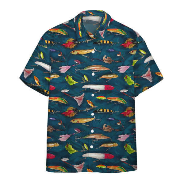 Gearhumans 3D Fishing Lures Custom Hawaii Shirt