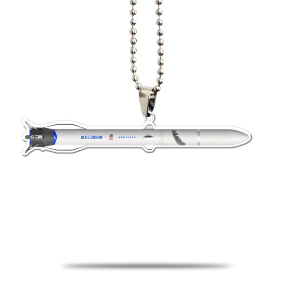 Gearhumans 3D Amazon Blue Origin New Glenn Spaceship Custom Car Hanging