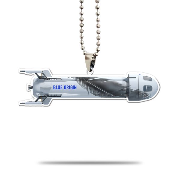 Gearhumans 3D Amazon Blue Origin New Shepard Spaceship Custom Car Hanging