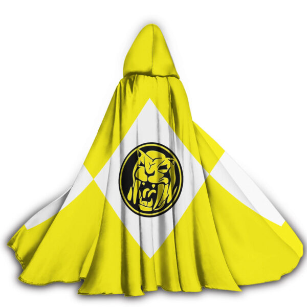 Gearhumans 3D Yellow Ranger Custom Hooded Cloak